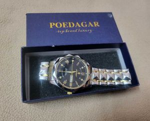 Poedagar Stylish Silver &amp; Gold Watch