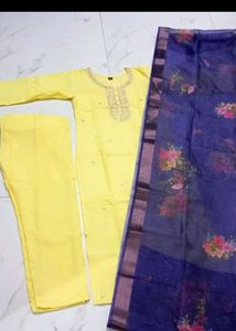 New/Unused Embroidered Kurta Set With Dupatta