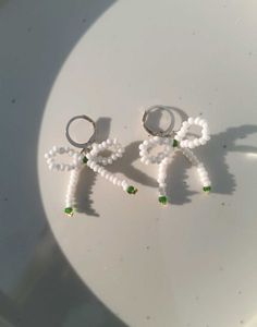 Handmade Beaded Bow Jewelry Set