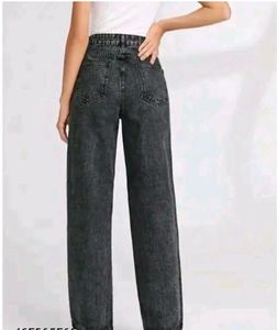 Stylish Gray Wide Leg Jeans