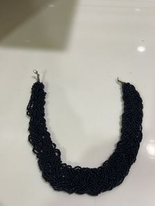Elegant Black Multi-Strand Beaded Necklace