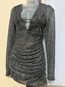 Pintrest Sparkly Silver Mini Dress