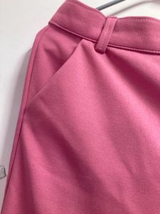 Teal And Pink Wide Leg Trousers