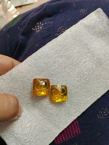 Yellow Pair Of Earrings