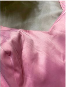 Pink Satin Top