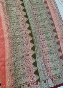 Elegant Pink &amp; Maroon Saree