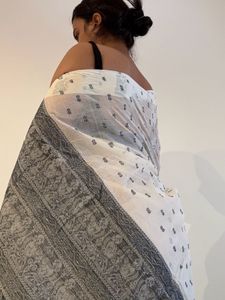 White Cotton Saree