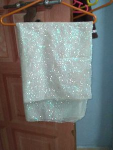 Silver  Sparkly Stole.