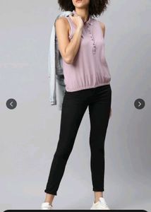 Sleeveless Polo Top