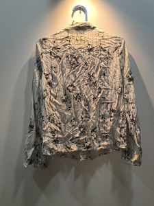 Patterned Button-Down Shirt