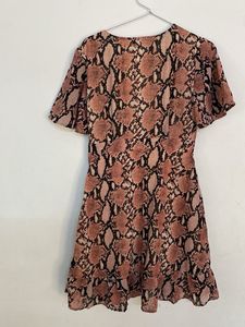Snakeskin Print Mini Dress