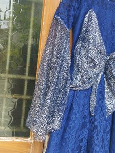 Stylish Blue Heavy Up-down Frock🌸