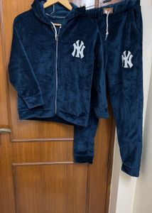 Winter Warm Co-ord Set (Navy Blue)