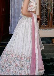 Beautiful Of White Lehenga