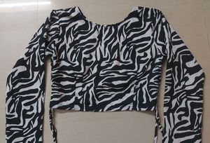 Zebra Print Top