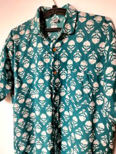 Floral Block Print  Shirt