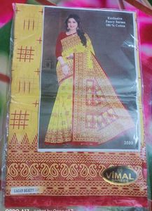 Elegant Vimal Brand New Cotton Saree