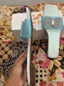 Sparkly Bow Slides