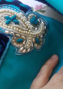 Designer Saree With Stitched Blouse