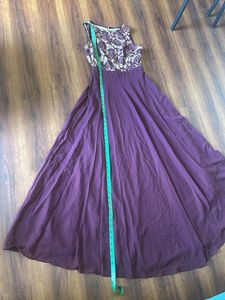Party wear brown branded gown in size 36