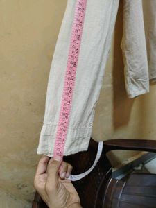 H&amp;M Beige Corduroy Shirt