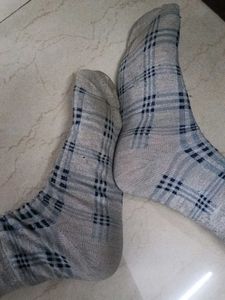 Striped socks.