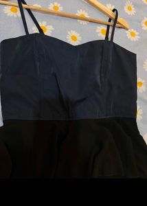 Blue Bustier Layered Dress
