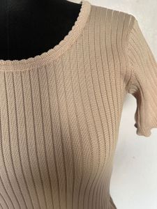 Ribbed Knit Top - Neutral Staple