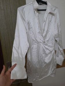 Shirt Satin dress