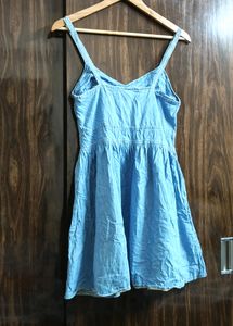 Korean One Piece Denim Dress For Women
