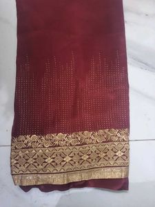 New Unstitched Silk Suit | Coffee Color | Elegant