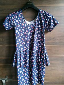 Floral Print Swimming One Piece For Kids And Women