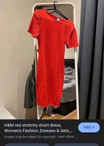 Red  Onepiece Dress H&amp;M