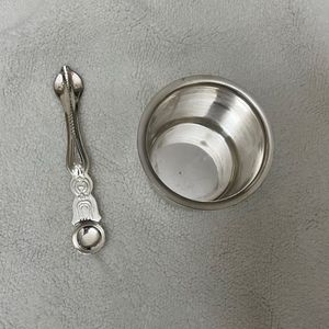 German Silver Panchapatra Udharini Set