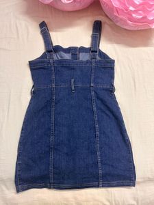 Denim Dungaree Dress