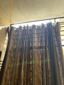Brown Golden Curtains