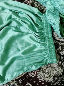 Mint Green Lace Long Sleeve Dress