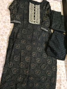 Xl kurti plazo set with duptta