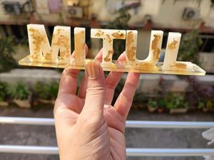 Resin Alphabet Name Stand