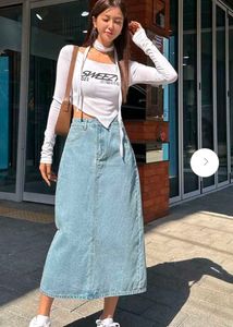 Midi Denim Skirt