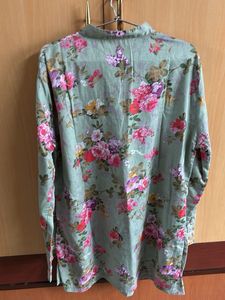 Floral Print Long Sleeve Blouse