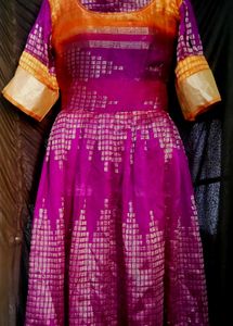 Cotton silk latest trending model gown