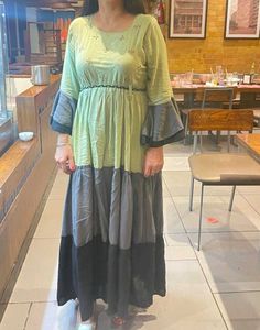 Green Tiered Maxi Dress