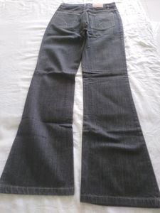 Light Black Colour Bell Bottom Jeans For Teenagers