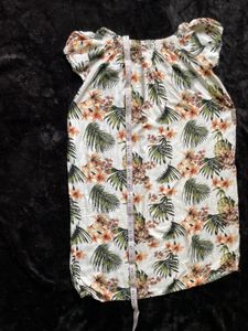 Tropical Floral Off-Shoulder Short Dress