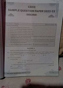 CBSE Class X Mathematics Sample Papers