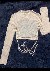 Open Back Long Sleeve Top