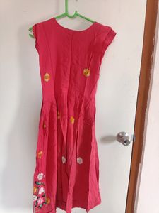 Peach flowered Print Kurti
