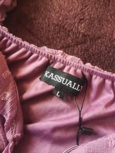 Chic Purple Tie-Front Crop Top💜x