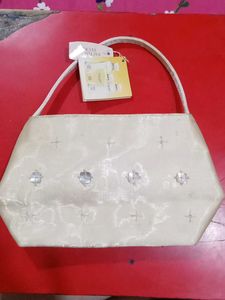 Vintage White Beaded Evening Bag